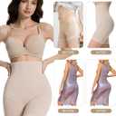 Shapewear for Women High-Waisted Tummy Control Shorts Shapewear, Butt Lifter, No Roll Body Shaper Panty (L)