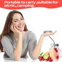 72 Pcs/36 Sets Wide Mouth Canning Lids with Rings Fits Ball, Kerr & More, Premium Mason Jar Lids with Rings for Regular Mouth Ball, Kerr Jars - Food Grade Material