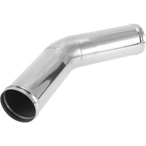 2 x Motoforti 45 Degree Mandrel Exhaust Tube with Bead Roll DIY Custom Car Modified Exhaust Pipe Tubing Piping 3.5" OD 7.87" Length T304 Stainless Steel Silver Tone