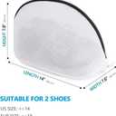 Premium Laundry Mesh Bag for Shoes or Sneaker, Multi Protection Wash Laundry Net With Durable Zipper Laundry Bag for Travel - 2 Set14x7.8x7.8 Inches