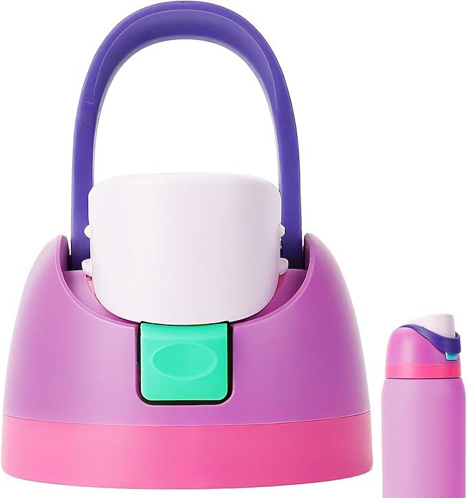 Replacement Cap for Owala Freesip,One Button Water Bottle Top Lid Compatible with Owala Cup 16oz 24oz 32oz 40oz, BPA-Free Replacement Lid Accessory for Owala Free Sip 2Pcs