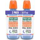 TheraBreath Overnight Mouthwash, Fights Bad Breath for 12 Hours, Chamomile Mint Flavor, Dentist Formulated, Fluoride Rinse, Alcohol Free, 16 fl oz (Pack of 2)
