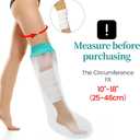 CIVJET Cast Covers for Shower Leg, Waterproof Cast Cover for Showering/Swimming, Cast Protector for Shower Leg Adult, Water Proof Shower Boots for Foot after Surgery, Knee, Ankle, Boot (Diameter-7.9")