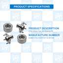Set of 2 Front Wheel Hub and Bearing Kit Compatible with 2012-2018 Ford Focus 2013-2018 Ford C-Max 2.0L L4 HUB81 510110 NT510110 WH188