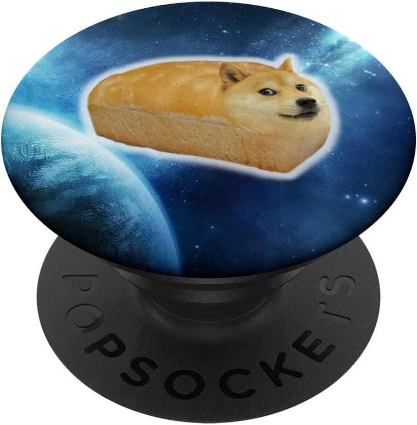 Fashion Shiba Inu Doge Bread Meme Dog Mobile Phone Popsocket PopSockets PopGrip: Swappable Grip for Phones & Tablets PopSockets Standard PopGrip