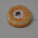 ANWA Adjustable Cat Cone Collar Soft, Cute Cat Donut Collar After Surgery, Kitten Recovery Cones to Stop Licking (Small, Orange)