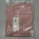 Women's Two Piece Outfits Lounge Sets Long Sleeve Ruched Top & Wide Leg High Waist Pants with pockets (Pink, XL)