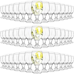 Patelai Set of 43 Water Goblet, 13.5 oz Clear Drinking Glasses Bulk Dishwasher Safe, Stemmed Water Glass for Juice Wine Beer Tea Sangria Cold Beverages, Reusable Glassware for Home Party Restaurant