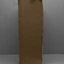 Large Farmhouse Wooden Decorative Lantern Set of 2, Rustic Distressed Brown Burnt Wood Floor Candle Lanterns, Indoor/Outdoor Hanging Lanterns for Home Decor (No Glass)