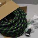 Garden Hose 50 ft Water Hose Flexible Non-Expandable Outdoor Heavy Duty Lightweight Leakproof Kink-free flex Watering Hose Pipe with Nozzl for 3/4 inch Fitting Yard Lawn Outside Car Wash