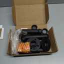 Home Expert 8 Inch Black Industrial Pipe Floating Clothing Rack Wall Mounted, Heavy Duty Garment Rack for Hanging Clothes, Multi-purpose Hanging Rod for Closet Storage, 4 Pack