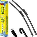 GSPSCN 2 Wipers For Chevy 08-13 Avalanche Silverado Tahoe Suburban/GMC Sierra Yukon 07-13 /Cadillac 07-13 Escalade EXT ESV/Benz 05-18 SLK SLC Original Equipment Windshield Wiper Blades 22"+22"