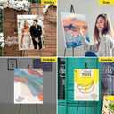 SunyesYoon Display Black Easel Stand for Wedding Sign, Artist Instant Tripod Collapsible Portable Floor Easel for Posters, 63" Adjustable Easy Folding Metal Stand for Display Show, Arts, Painting