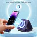Iseyyox Charging Station for Mag Safe Apple - 3 in 1 Magnetic Foldable Wireless Charger Pad - Travel Charging Mat for iPhone 17 16 15 14 13 12 Pro Max Plus Watch & Airpods