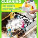 POPCHOSE Steam Cleaner with Detergent Dispenser, 15s Heat-Up Handheld Steam Cleaner for Home, 500ml Removable Water Tank, Lightweight Portable Steamer for Cleaning Grout, Windows, Kitchen, Easy Refill
