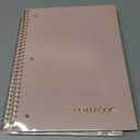 2 x Spiral Notebook Graph Ruled Paper 8" x 10 1/2", 1 Subject Spiral Grid Notebook 3-Hole Punched Perforated Page Ideal for School, Office, Writing, 95 Sheets Lined Journaling Graphing Notebook, Pink