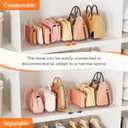 Lifewit Purse Organizer for Closet, Clear Handbags Storage Organizer, Adjustable Clutch Purse Storage Organizer Holder for Closet, 2 Pack Bookshelf Dividers for Sweater in Bedroom 35 x 24 cm/14 9.5"