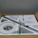 Ohniyou Ceiling Fans with Lights, 52'' Low Profile Ceiling Fan with Light and Remote/APP Control, Modern Flush Mount Ceiling Fan for Indoor Bedroom Living Room, Dimmable, Qiuet DC Motor, Black