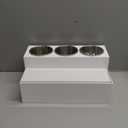 Hair Tool Organizer - Bathroom Vanity Organizers and Storage, Hair Styling Accessories Hot Tools Organizer Hair Dryer, Blow Dryer, Curling Iron, Flat Iron, Hair Straightener, White