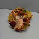 RoseCraft Fall Garland, 6FT Autumn Maple Leaf Velvet Pumpkin/Berry Garland Fall Decor, for Home Harvest Thanksgiving Fireplace Front Door Indoor Outdoor Holiday Party Decorations.