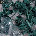 C9 LED Christmas Lights Outdoor, 68 Feet 100 LED Strawberry String Lights With 100 Spring Clamps, Waterproof Commercial Grade Extendable for Outside Roofline Patio Home Xmas Decoration, Warm White