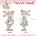 4 x Easter Decorations for the Home Wooden Bunny Decor Sign Farmhouse Rabbit Tiered Tray Decor Easter Rabbit Table Decorations For Party Desk Office Farmhouse Home