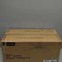 Consciot 52 Inch Ceiling Fan With Lights, Modern Black Ceiling Fan, Remote Control, Quiet Reversible DC Motor, Flush Mount, Dimmable 3CCT LED Light, Double Finish Blade, For Indoor Bedroom Living Room