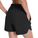 Curvy Hem Dressy High Waisted Sweat Women's Shorts Lounge Pajama Trendy Comfy Board Casual Summer Maternity Cotton Shorts Y2k Loose Biker Volleyball Workout Running Athletic Shorts for Women Black Size S