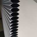 Window Shades Cordless Cellular Blinds Blackout Fabric Blind Honeycomb Shades Grey-White, 36x64 inch