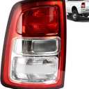 Tail Lights Red Bezel Compatible With 2019-2023 Dodge Ram 2500 Left Driver Side Replace:68361715AD