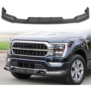 Front Bumper Lip for Ford for F-150 2021 2022 2023 Matt Black 3PCS