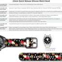 22mm Holiday Christmas Thanksgiving Watch Band Compatible with Samsung Galaxy Watch 46mm/Galaxy watch 3 45mm/Gear S3 Classic/Frontier Replacement Watch Strap (Black Gnome)