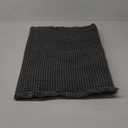 Upgraded Waffle Runner Rug Super Absorbent Non Slip Bath Mats for Bathroom Floor Machine Washable Bathroom Runner Rug with Tassels, Ideal for Hallway Bedroom Laundry Room, Dark Grey, 2'x 6'(24" x 72")
