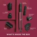 Shark FlexStyle Air Styling & Drying System, Powerful Hair Dryer Brush & Multi-Styler with Auto-Wrap Curlers, Diffuser, Paddle Brush, Round Brush, Concentrator Attachment, Black Cherry, HD457CR