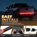 Tailgate Light Bar, 48 inch Truck Tailgate Light Strip, LED Brake Light Strip Compatible with Tacoma Nissan Frontier Ford Maverick Chevy Colorado Ford Ranger GMC Canyon Honda Ridgeline Jeep