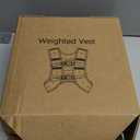 Weighted Vest, 6lb/8lb/10lb/12lb/16lb/20lb/25lb/30lb Weight Vest for Men Women, Body Weight Vests Adjustable with Reflective Stripe for Strength Training, Running, Workout, Jogging, Walking (Black)  -10LB