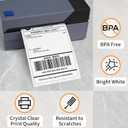 L LIKED 8000 Thermal Shipping Labels 4”x 6”in Fanfold, Permanent Adhesive, Perforated Line Labels Compatible with Direct Thermal Printings (2 Stacks, 4000 Labels/Stack)