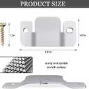 DEEPDREAM 24 Pcs Sectional Couch Connectors Metal Couch Clips Sofa Connector Interlocking Furniture Connector with 56 Pcs Screws