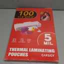 CAREGY 100 Pack Laminating Sheets, Hold 11 x 17 Inch Sheet, 5 Mil Clear Thermal Laminating Pouches 11.5 x 17.5 Inch Lamination Sheet Paper for Laminator, Round Corner