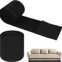 2 Rolls Under Couch Blocker, 5in x 132in Couch Blockers for Pets Toys and Kids Adjustable Elastic Nylon Strap to Prevent Items from Falling Under Beds, Sofas and Other Furniture