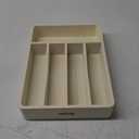 smirly Bamboo Kitchen Drawer Organizer, 9 Inch Silverware Utensil Holder for Small Drawer, Narrow Silverware Organizer for Cutlery Knives (9 x 13 inch (5 Slots))