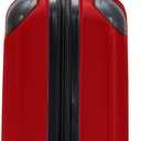 Flying Axis Collection Lightweight Hardside Expandable 8-Wheel Spinner Luggage, Cherry Red, 20-Inch Checked, 20-Inch Carry On