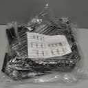 4 Tier Floor Standing Corner Shower Caddy Organizer Shelf with Hooks, Bathroom Shelves Stand Rack, Black