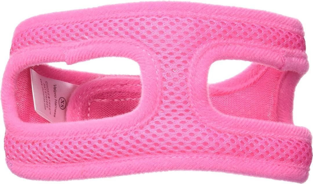 Velpro Mesh Pet Shoulder Harness Collar, 12", Pink (Extra Small - 11"-12" Chest)