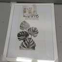 Americanflat 12x16 Picture Frame with Shatter-Resistant Glass - Use as 8x12 Frame with Mat or Display 12x16 Photo Without Mat - Signature Collection - Picture Frames for Wall Display - White