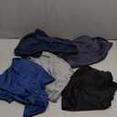 TELALEO 5 Pack Men's Workout Tank Tops Sleeveless Mesh Muscle Gym Shirt Quick Dry Black/Gray/Charcoal/Navy/Blue.XL