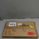 TUTOTAK C Shaped End Table, Tray Table, Small Side Table, 28.7 inch Tall Couch Table, Tv Tray, Sofa Table, Living Room, Bed Room, Black TB01BK071