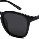 SOJOS Polarized Sunglasses for Women Men Classic Vintage Style Shades (Black/Grey)