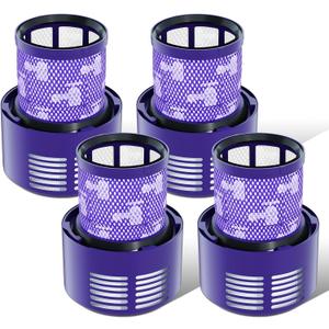 Vacuum Filter Replacement Parts Compatible with Dyson Cyclone V10 Series, V10 Total Clean, V10 Absolute, V10 Animal, V10 Motorhead, SV12 Vacuums, Compare to Part 969082-01 (V10-4 Pack)