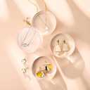 Remerry 8 Pcs Acrylic Round Blocks for Display Clear Polished Blocks Display Clear Acrylic Edge Polished Base Exhibition Riser for Table Showing Cosmetics Collectibles (3 x 3 x 1 Inches)